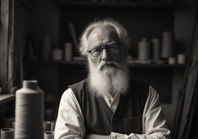 Ritratto di un maestro tessitore italiano